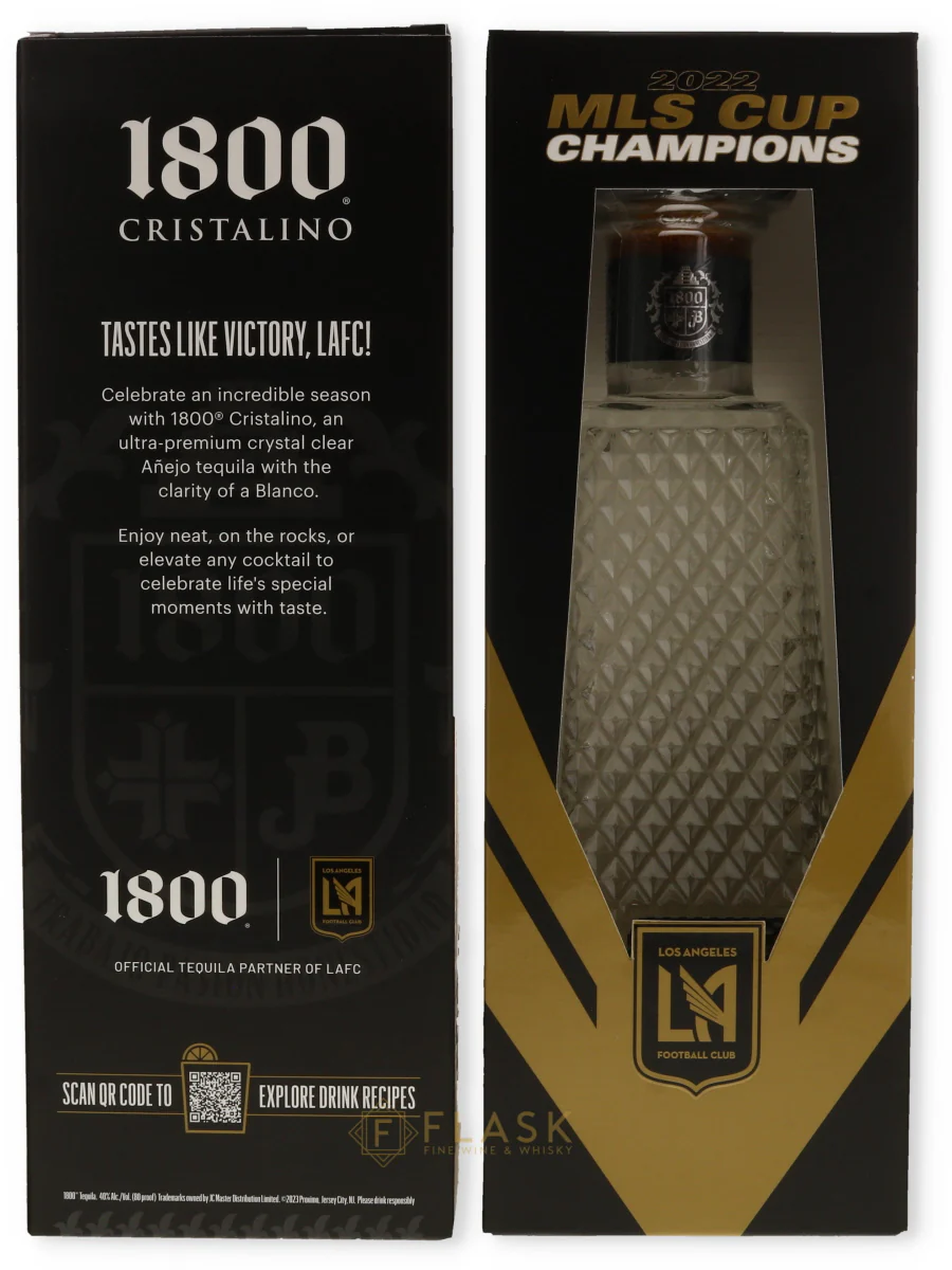 1800 Tequila Cristalino LAFC MLS Cup Champions Edition
