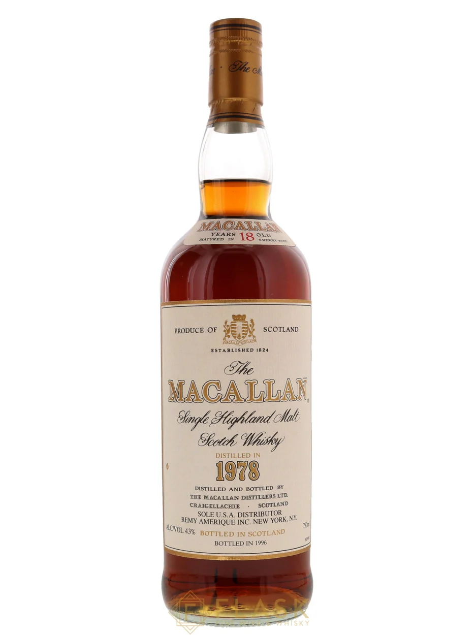 Macallan 18 Year Old 1978 Single Malt Scotch Whisky [750ml Bottle]