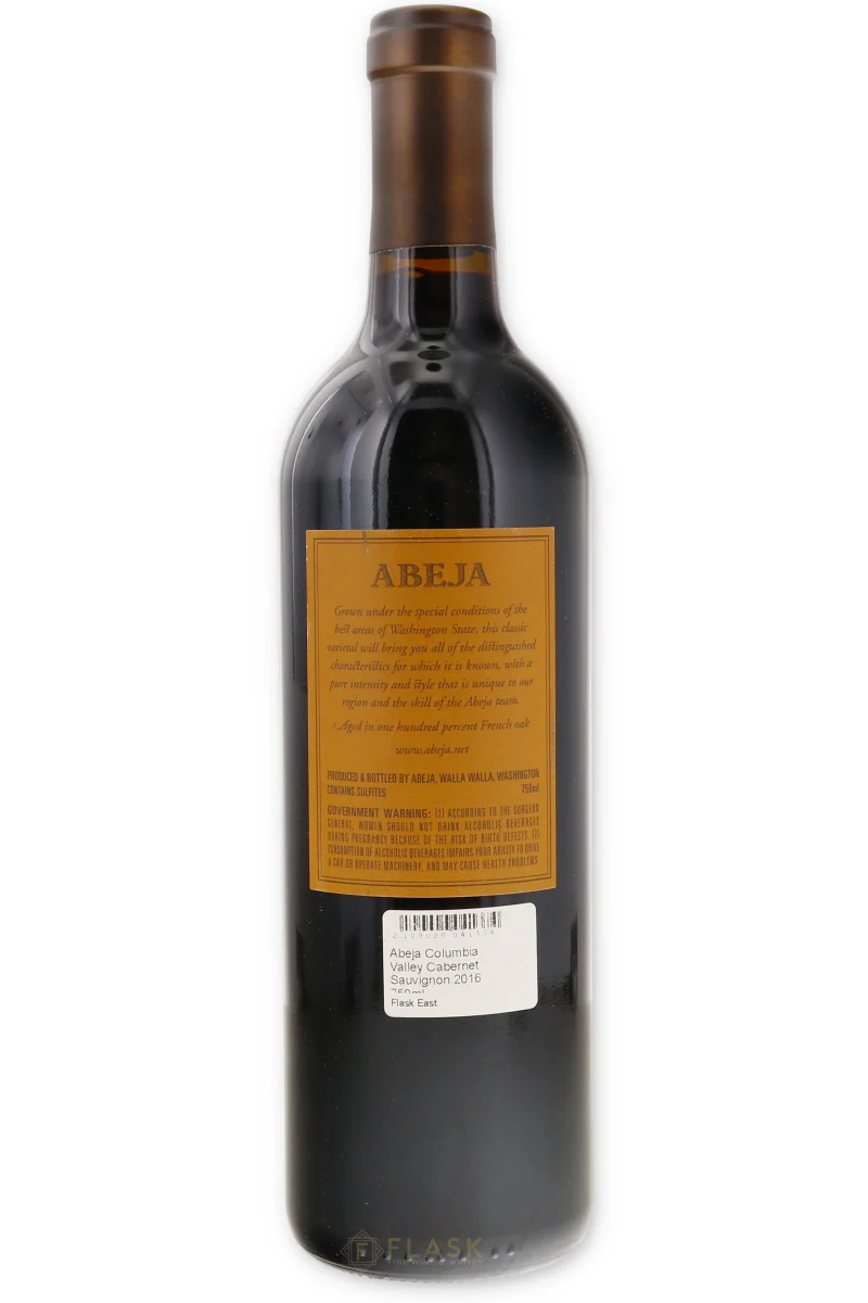 Abeja Columbia Valley Cabernet Sauvignon 2016 750ml - Image 2