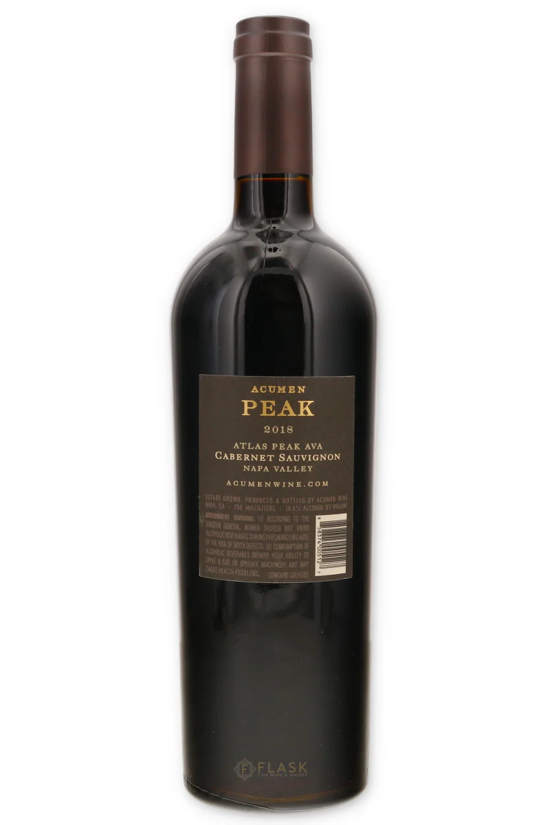Acumen Peak Cabernet Sauvignon Atlas Peak Napa Valley 2018 - Image 2