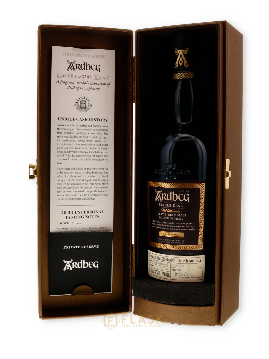 Ardbeg 2001 Private Reserve 20 Year Old Single Cask No. 0343 Bottle 51/171 - Image 2
