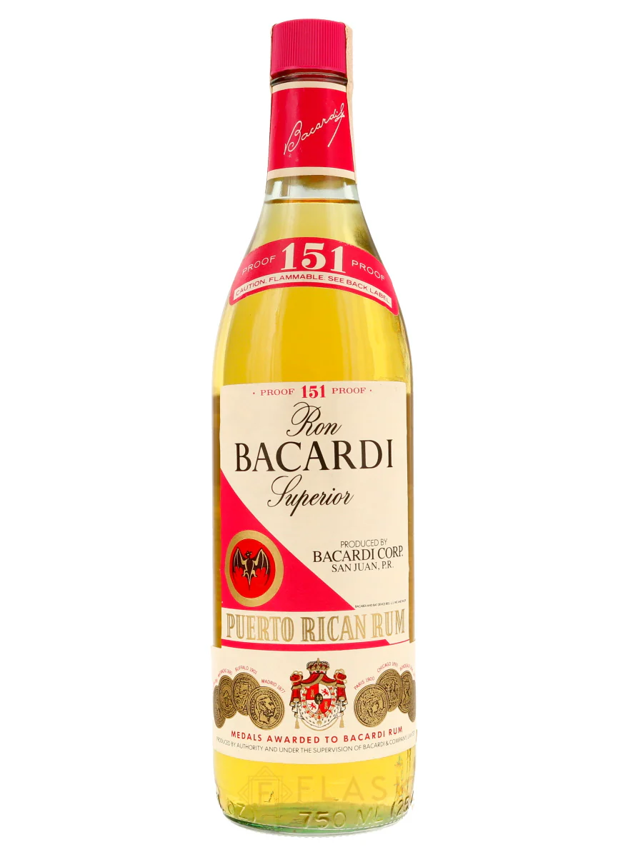 Bacardi 151 Rum 1980s 750ml