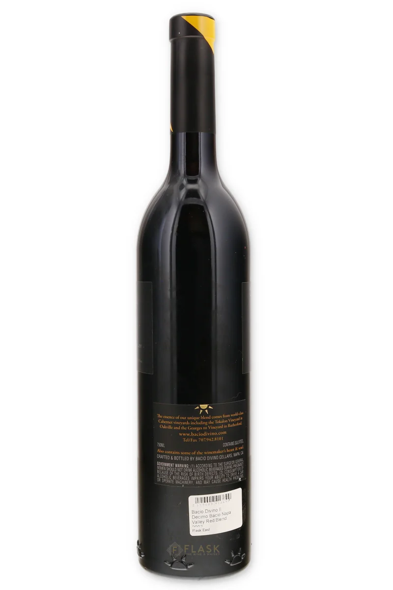 Bacio Divino Il Decimo Bacio Napa Valley Red Blend 2003 - Image 2