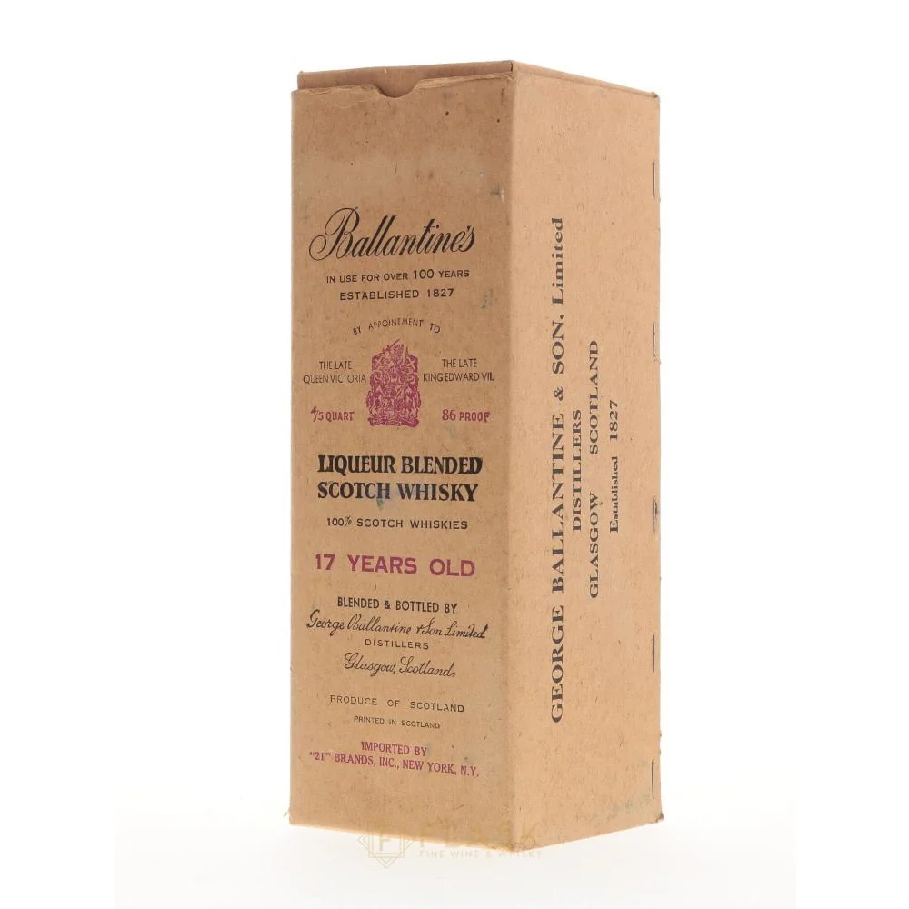 Ballantines 17 Year Old 1940s [Original Box] - Image 2