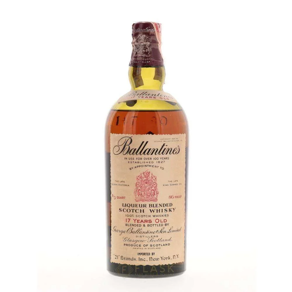 Ballantines 17 Year Old 1940s [Original Box] - Image 3