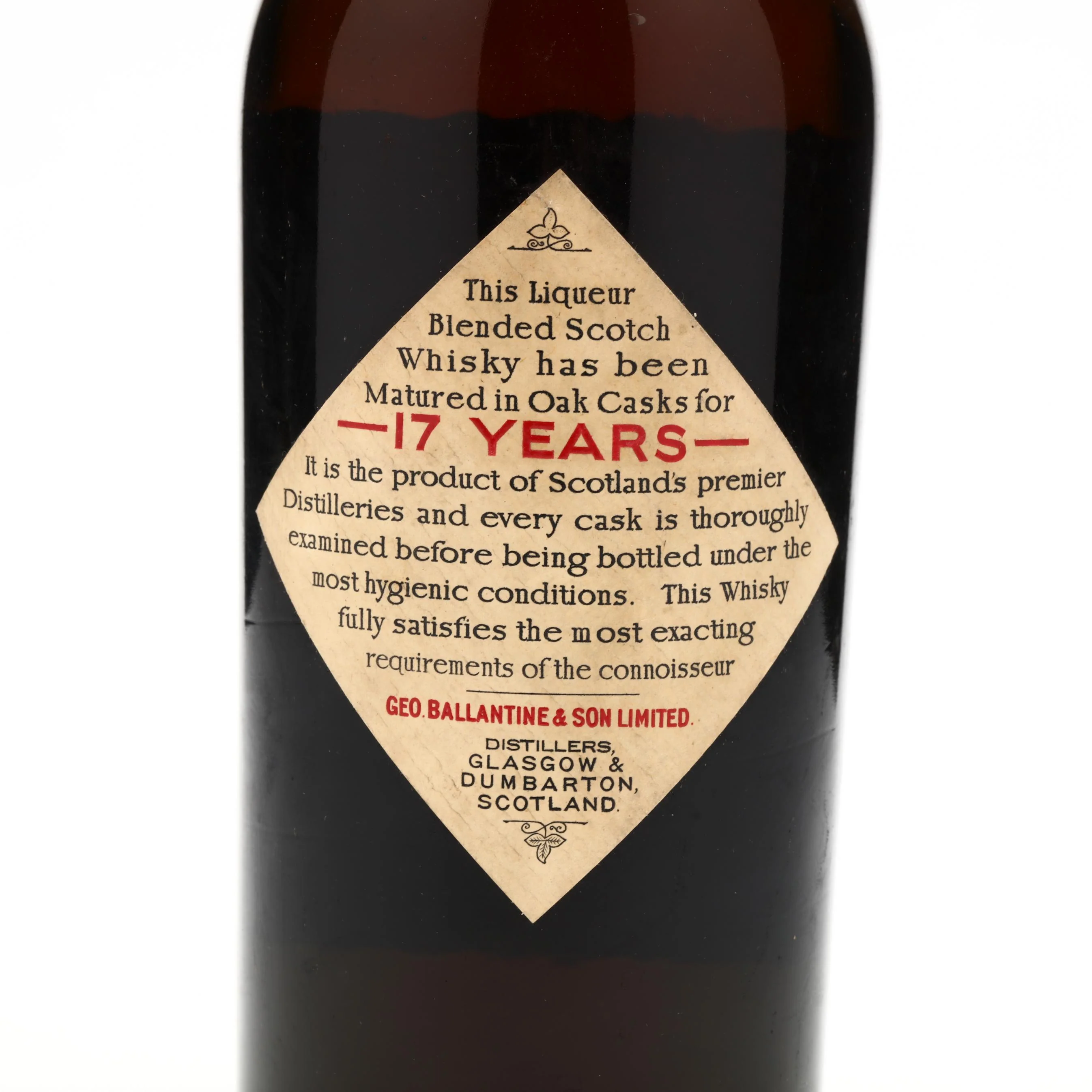 Ballantines 17 Year Old Vintage Scotch Whiskey 1950s - Image 4