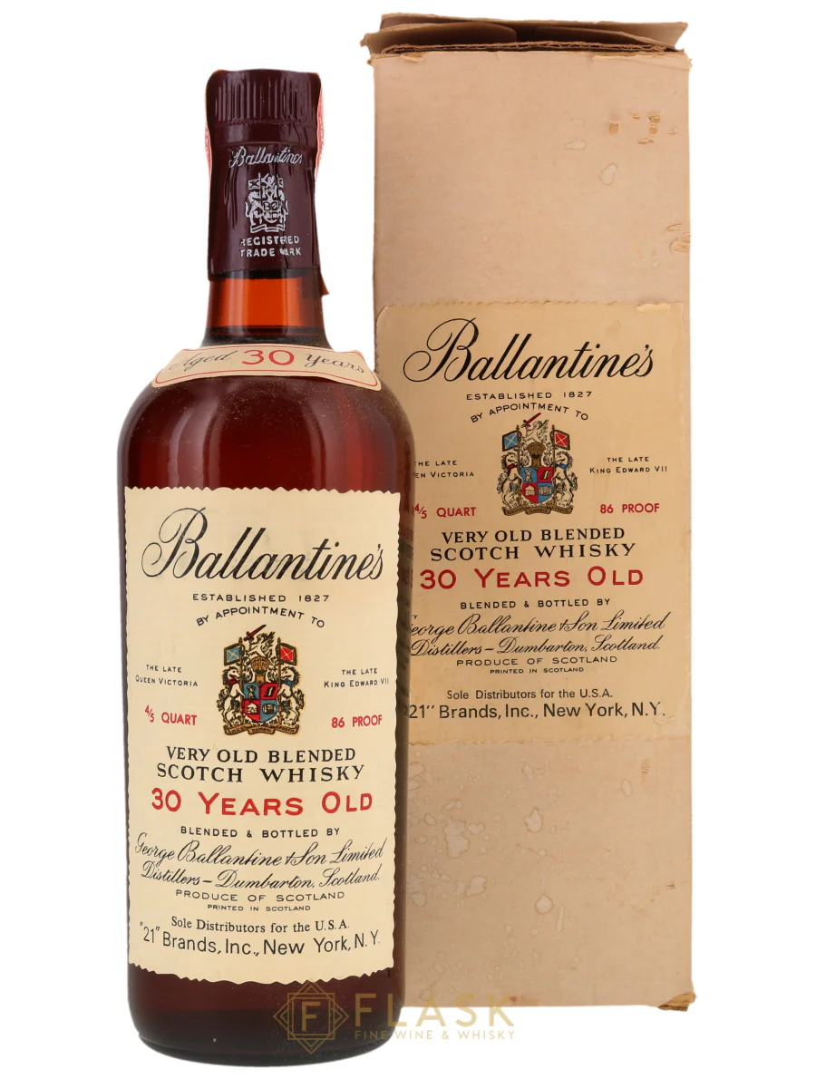 Ballantines 30 Year Old Scotch Whisky 1960s