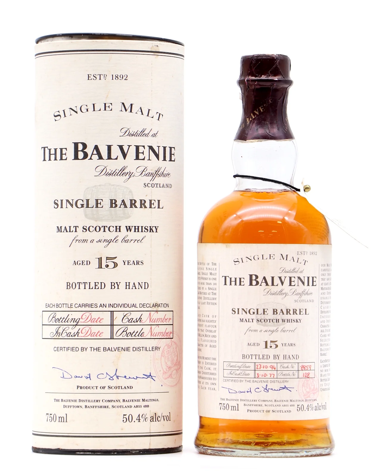 Balvenie 1977 15 Year Old Single Barrel #8859 50.4%