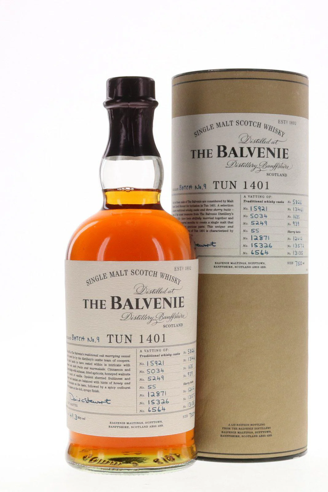 Balvenie Tun 1401 Batch #9 US Exclusive / Original Tube