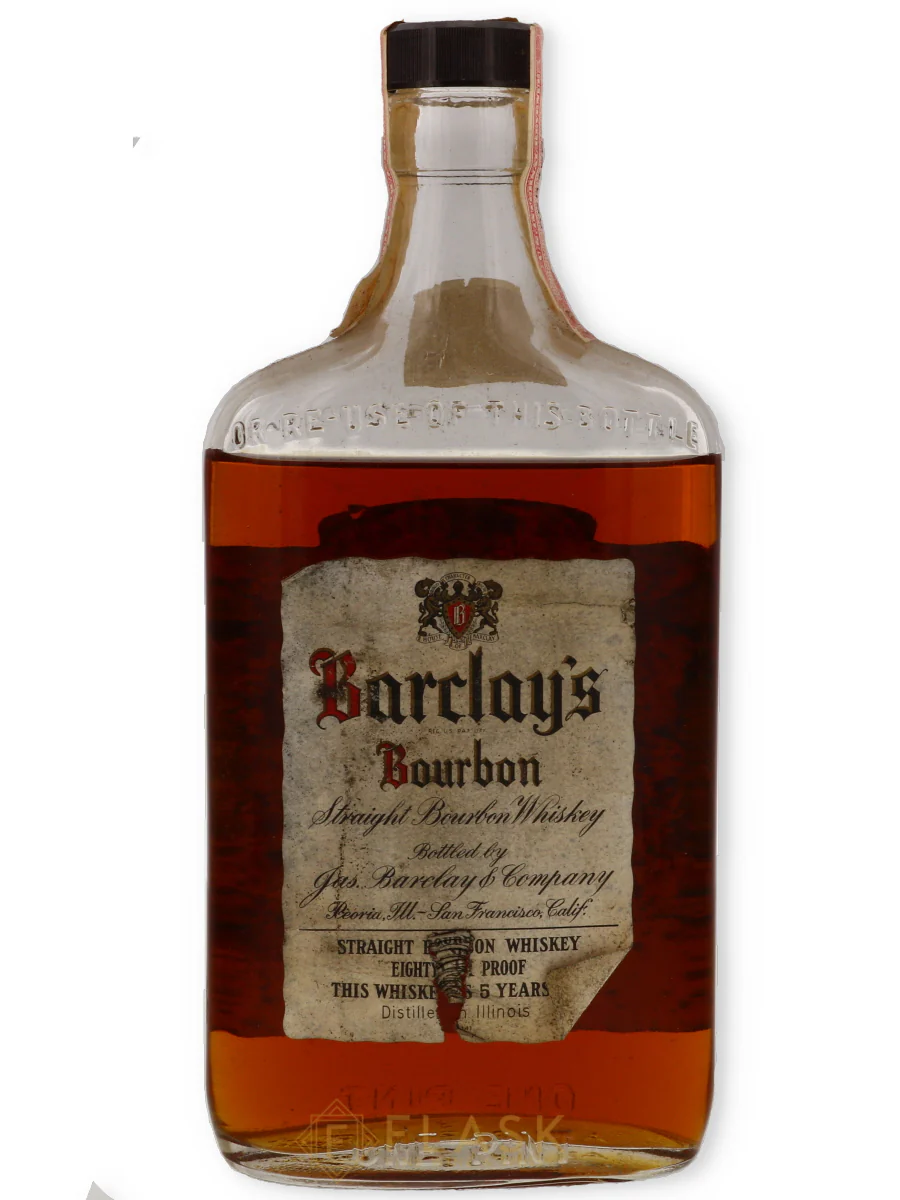 Barclays Straight Bourbon Whiskey 1956 Pint