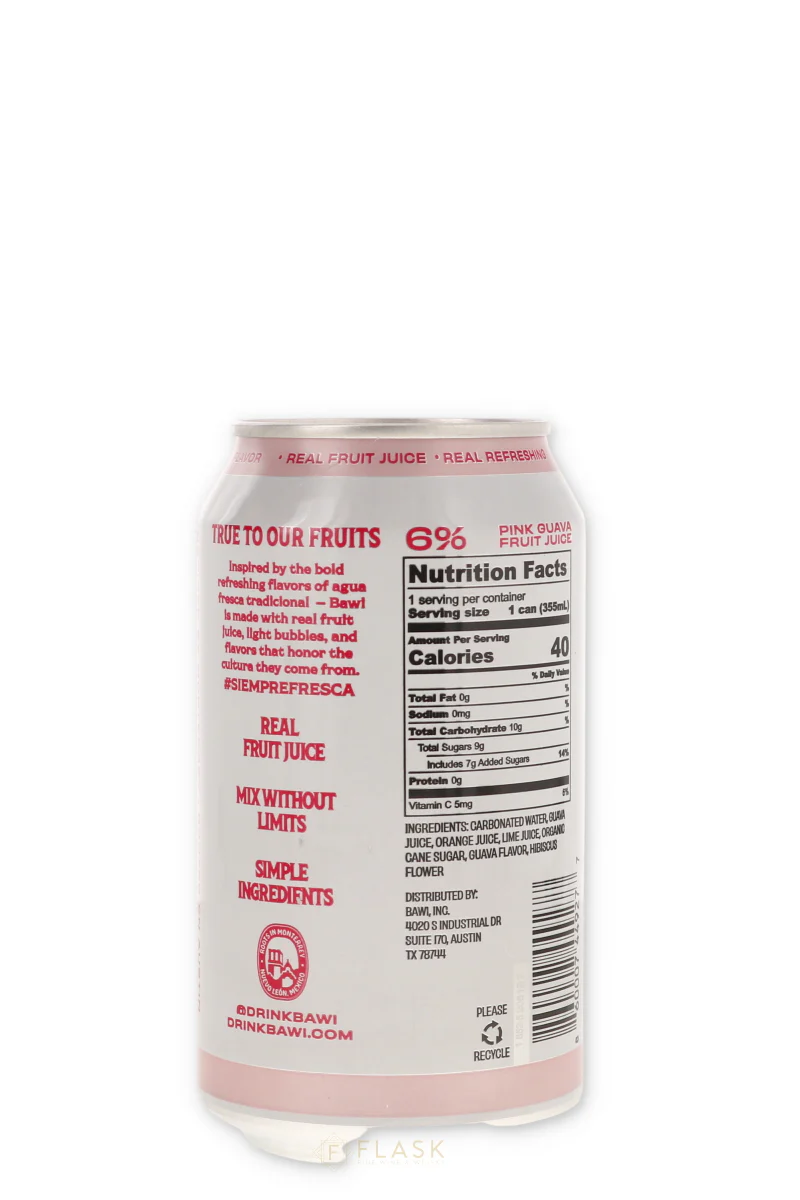 BAWI Sparkling Agua Fresca La Guayaba 12oz - Image 2