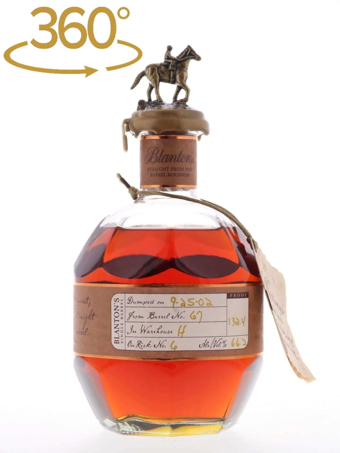 Blantons Straight From The Barrel Bourbon Bottled 2002 / First Year Released