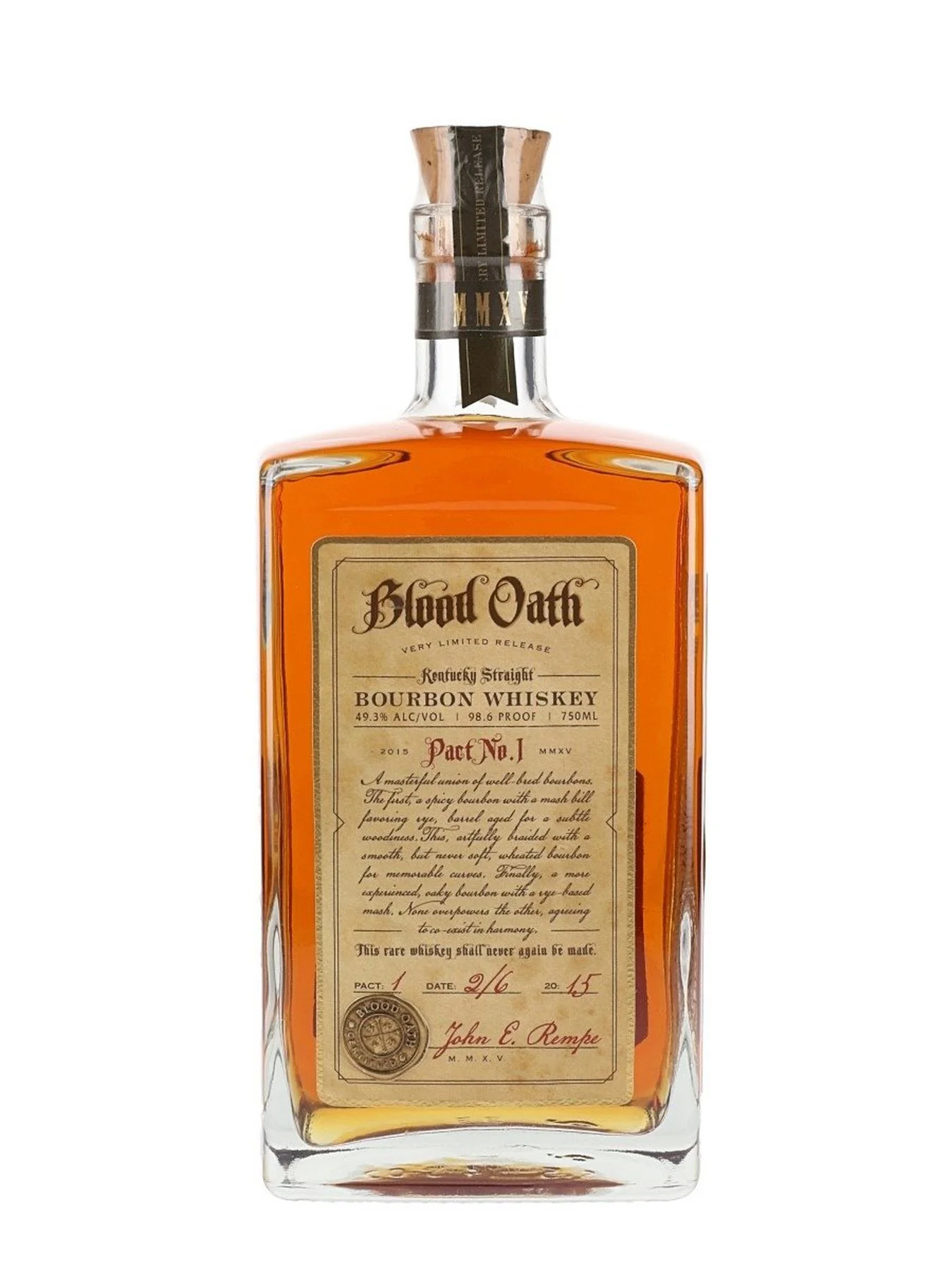 Blood Oath Pact No. 1 Kentucky Straight Bourbon