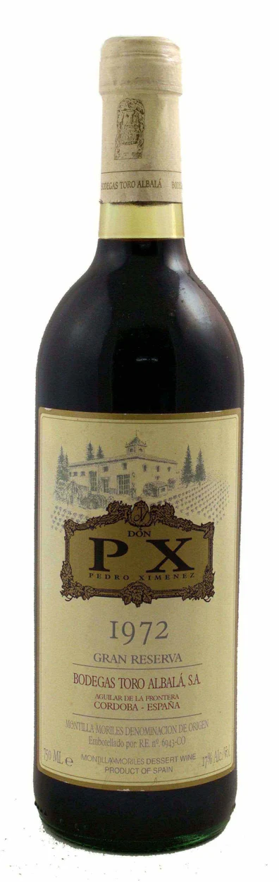 Bodegas Toro Albala Don PX Pedro Ximenez Gran Reserva Montilla 1972