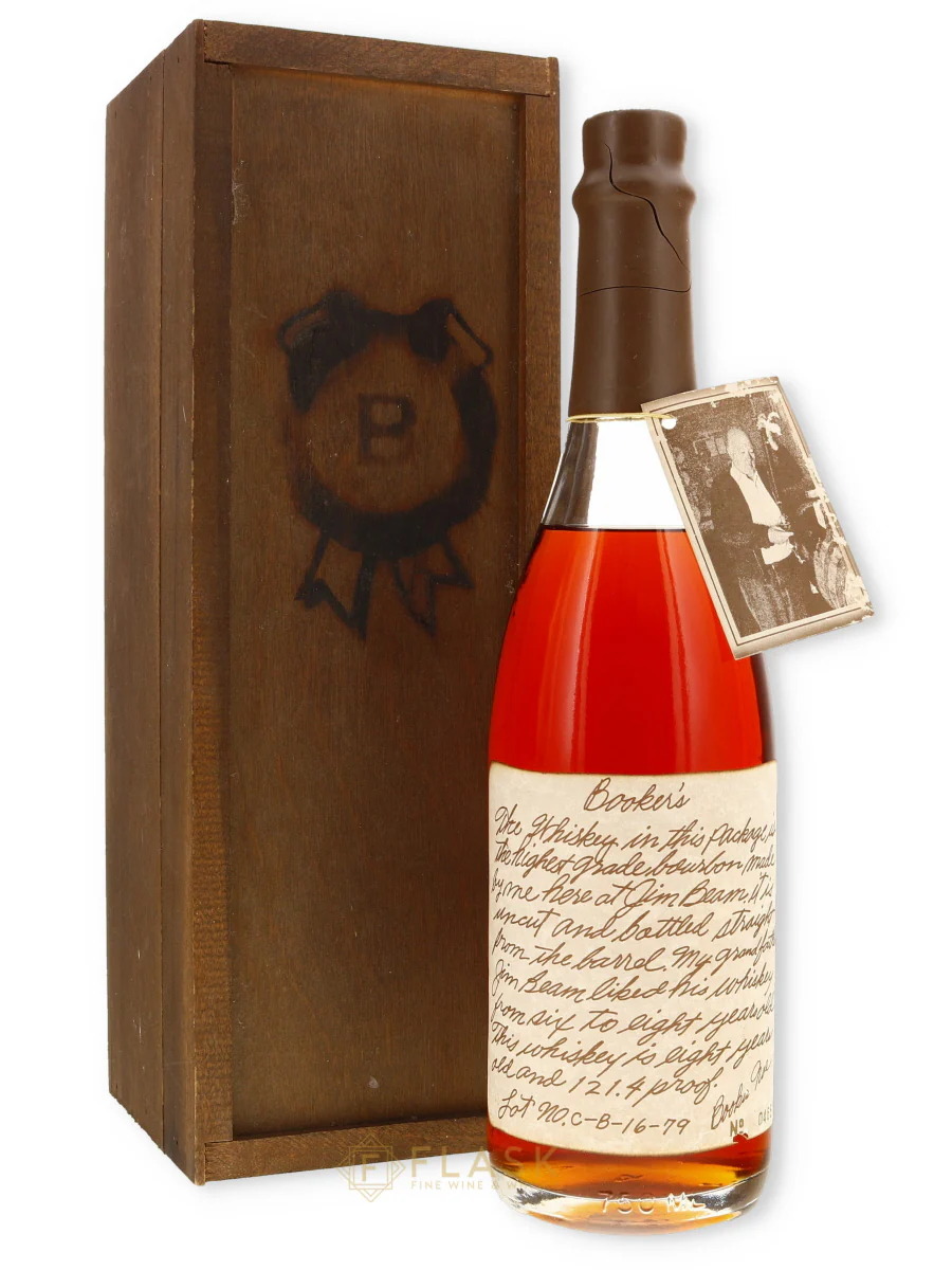 Bookers Bourbon Lot C-B-16-79 121.4 Proof / Distilled 1979 / Wood Box