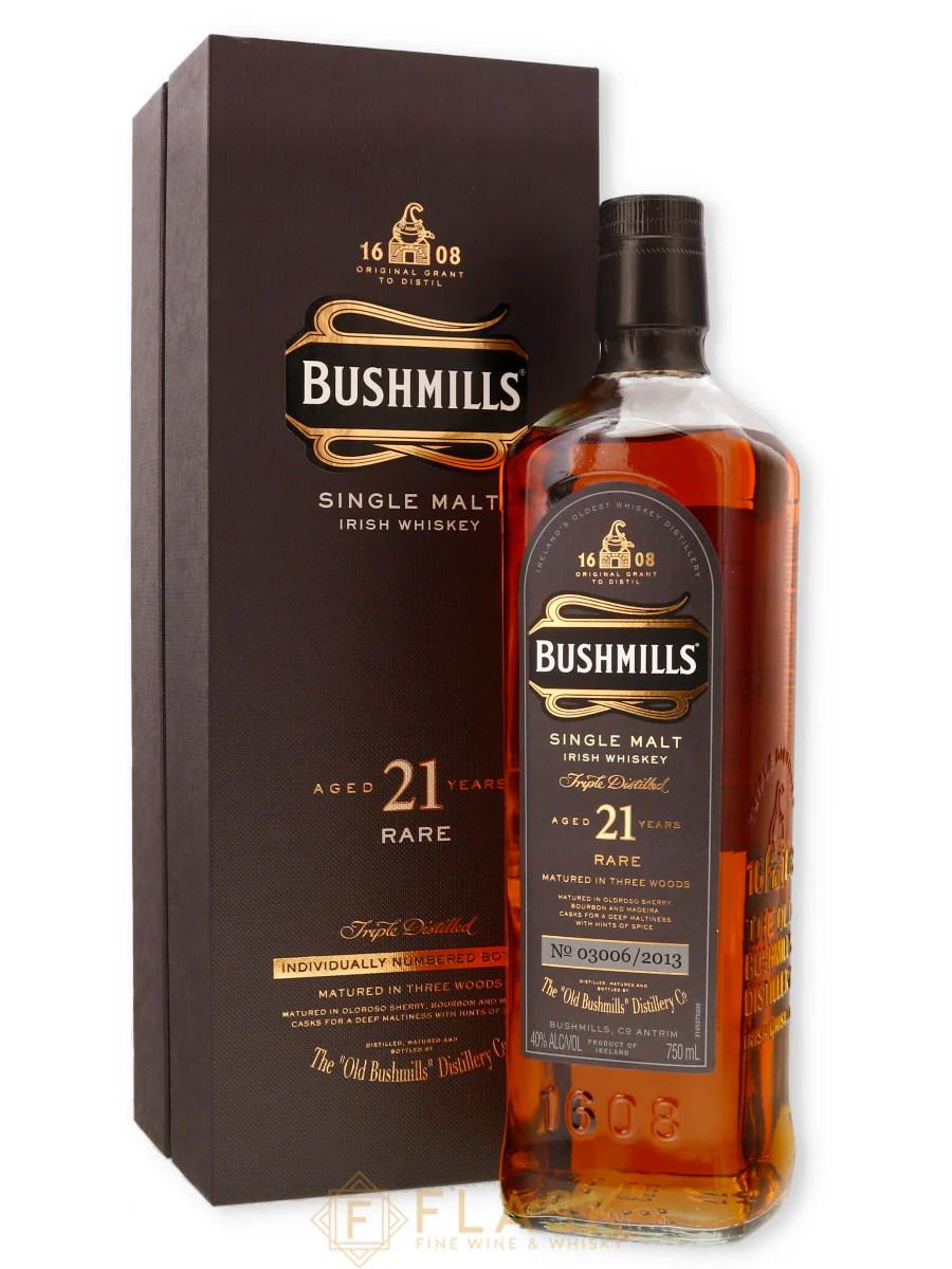 Bushmills 21 Year Old Single Malt Irish Whiskey 2013