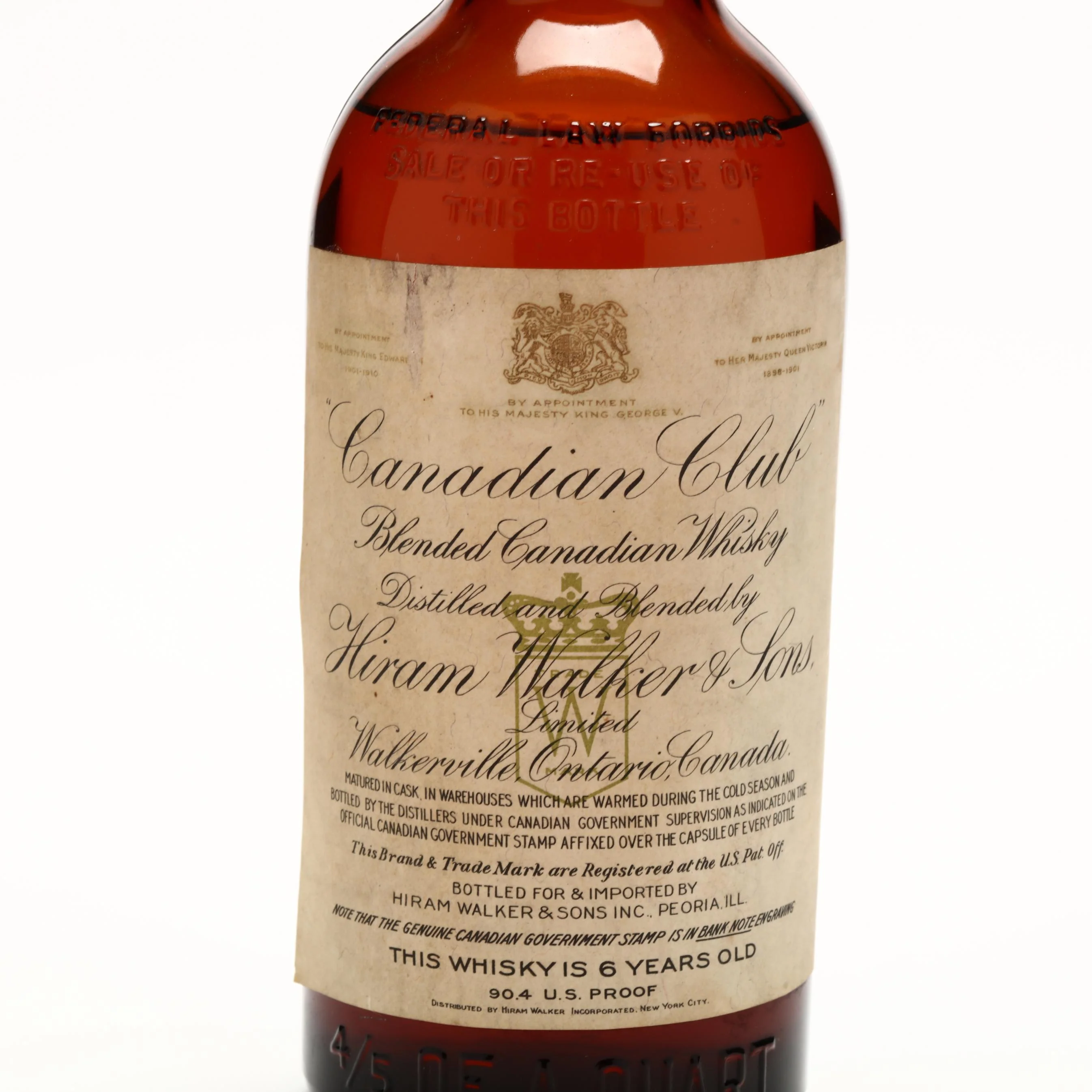 Canadian Club Vintage Canadian Whisky 1933 - Image 2