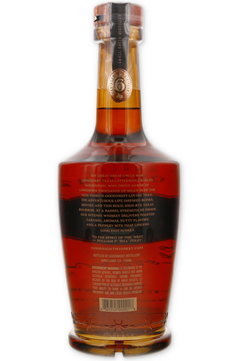Charles Goodnight Texas Bourbon 6yo 115pf 750ml - Image 2
