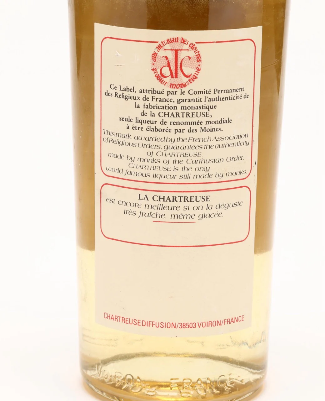 Chartreuse Jaune / Yellow Voiron 1980s 750ml - Image 4