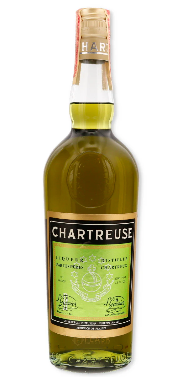 Chartreuse Voiron Green Vintage 1960s [Mid Neck]
