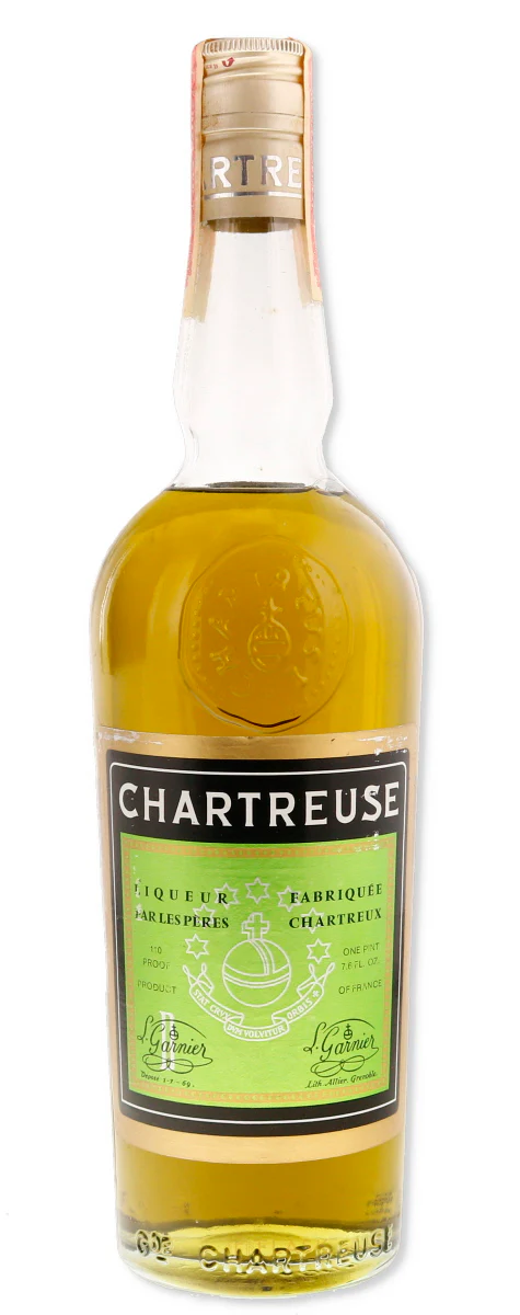 Chartreuse Voiron Green Vintage 1970s [Top Shoulder]