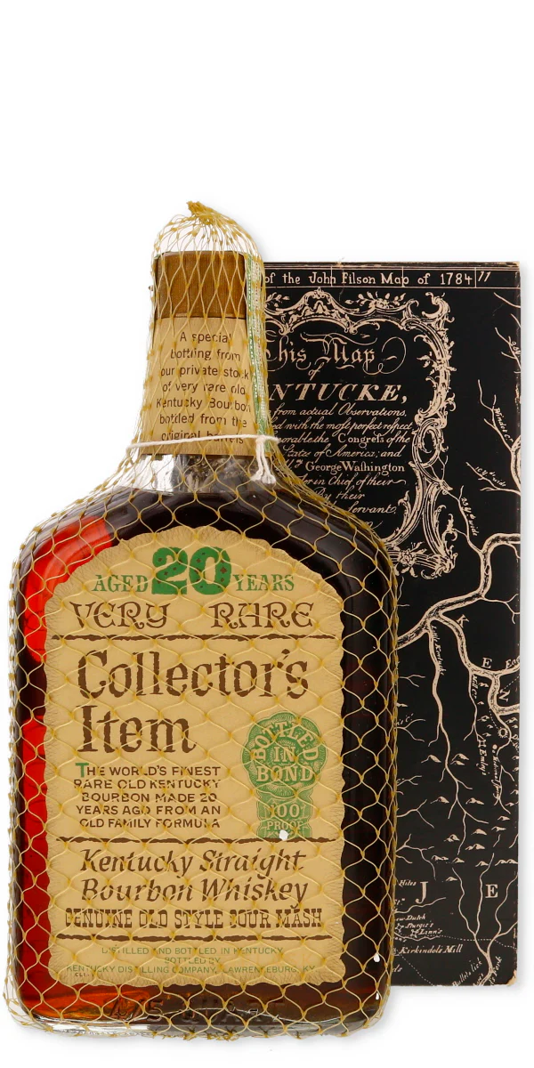 Collector's Item Bourbon 1955 Bottled in Bond 20 Year Old 100 Proof