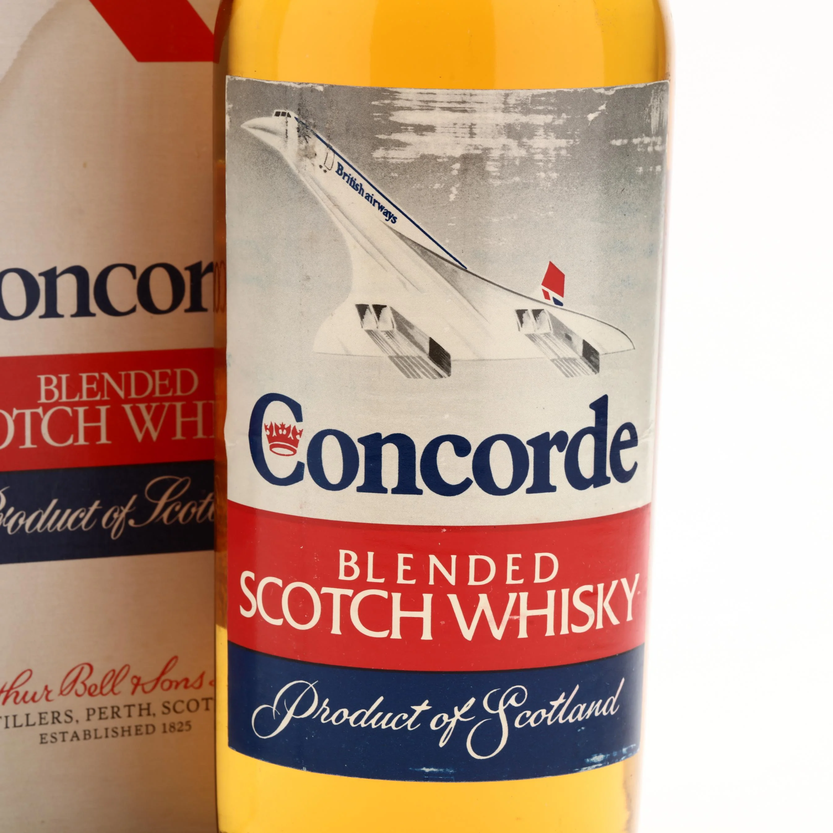 Concorde Blended Scotch Whisky Arthur Bell & Sons 1 Quart 1970s - Image 2
