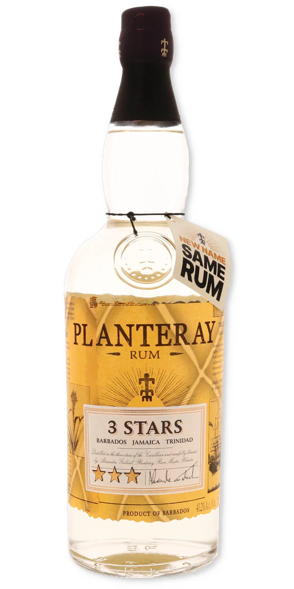Planteray 3 Stars White Rum (Formerly Plantation) 1 Liter