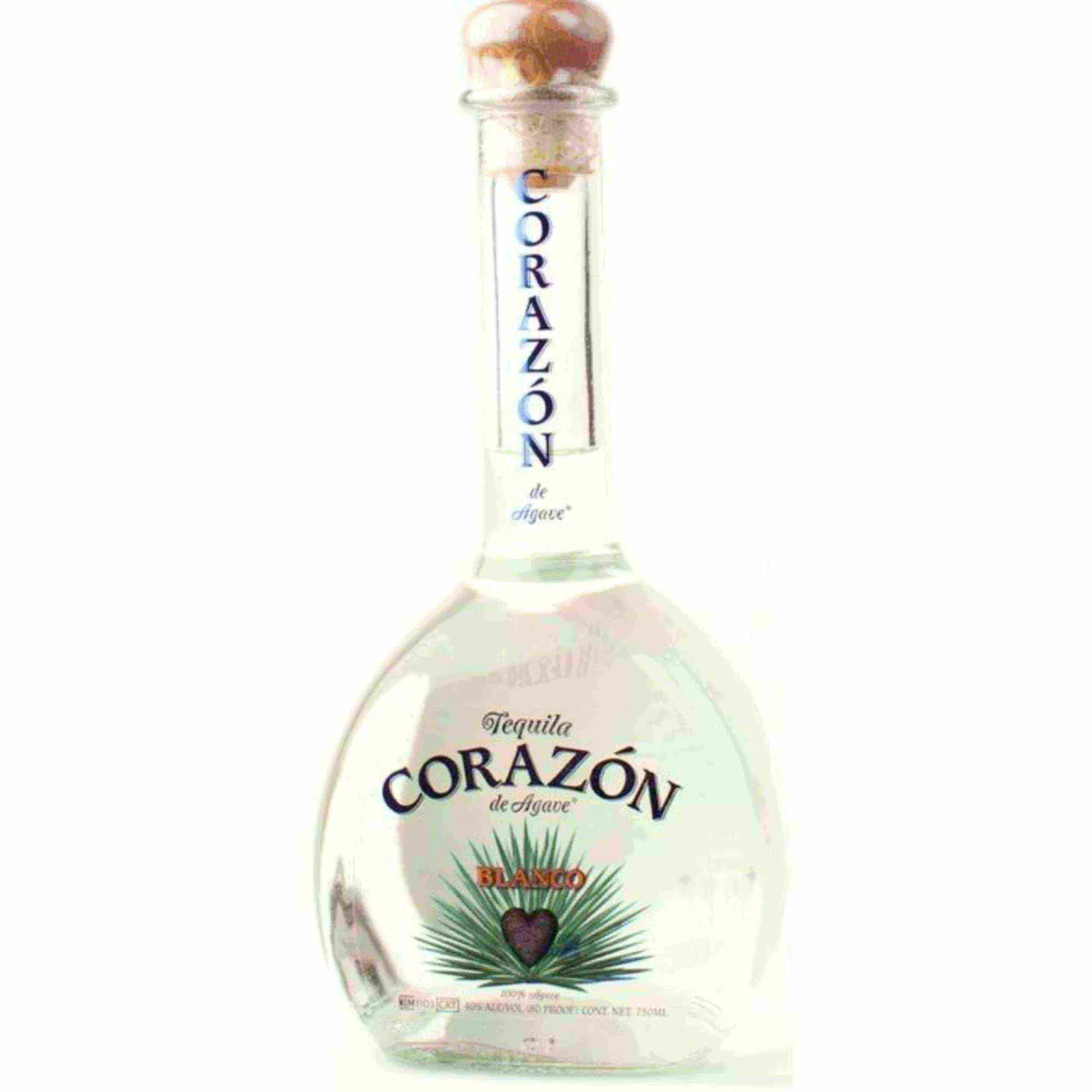 Corazon Blanco Tequila NOM 1440 Longneck Bottle