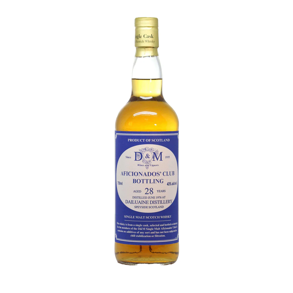 Dailuaine 1976 28 year Single Malt Aficionados Club Single Cask
