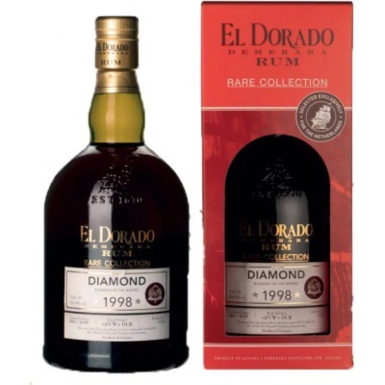 El Dorado Diamond 20 Years Old Rum 100th Anniversary De Monnik Dranken