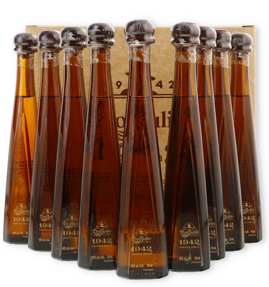 Don Julio 1942 Mini Bottles 10 Pack Tequila Box (10x 50ml Miniatures) [On Sale]