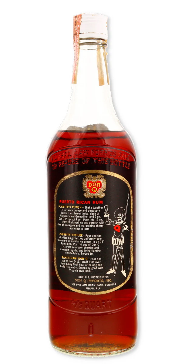 Don Q Vintage 151 Proof Rum 1960s - Image 2