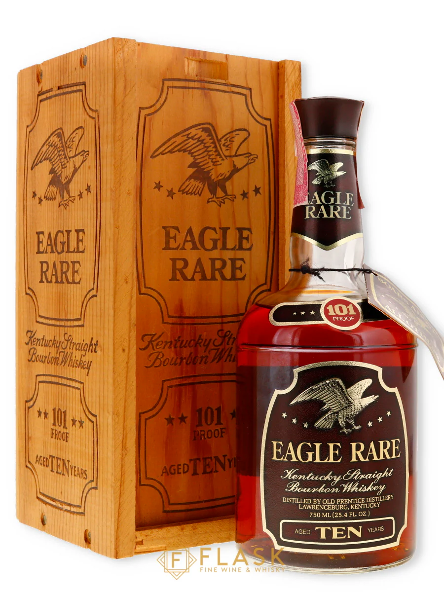 Eagle Rare 1978 10 Year Old Old Prentice, Lawrenceburg 10 Year Old 101 Proof [Wood Box]