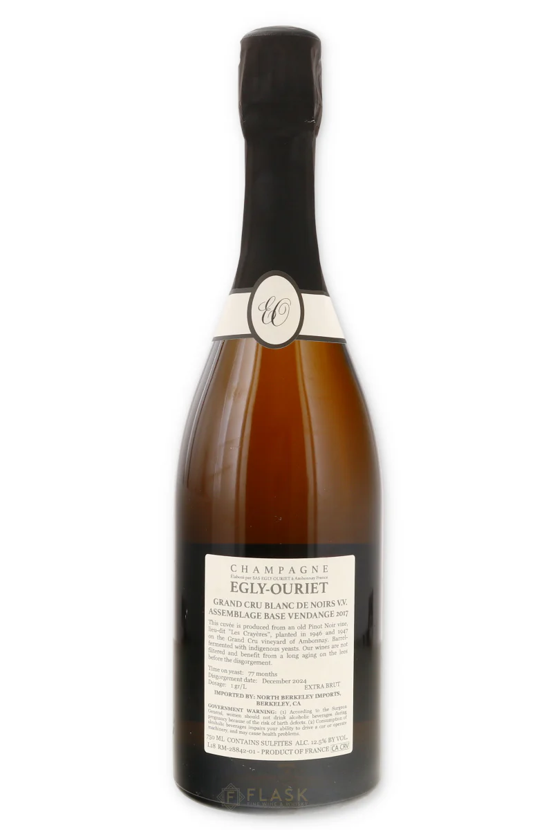 Egly Ouriet Blanc de Noirs Grand Cru Les Crayeres NV Champagne - Image 2