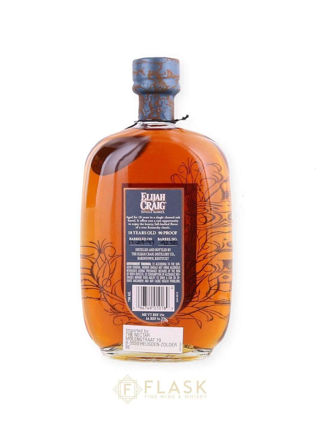 Elijah Craig 18 Year Old Bourbon Single Barrel 1997 - Image 2
