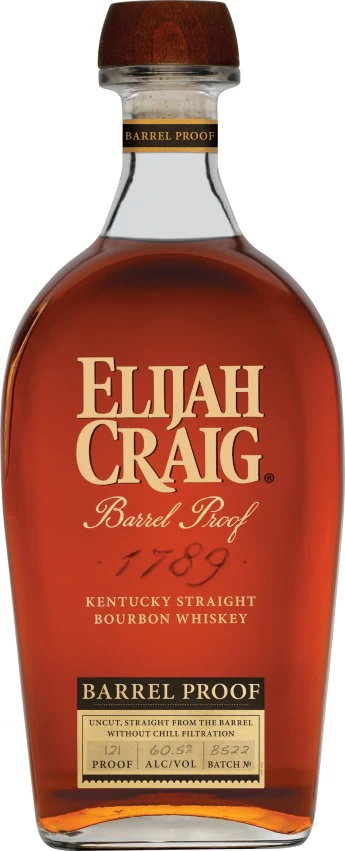 Elijah Craig Barrel Proof Bourbon Batch B522 121 Proof