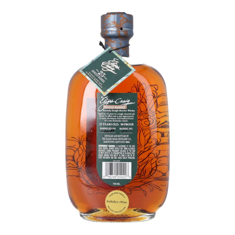 Elijah Craig 23 Year Old Single Barrel Bourbon 1989 - Image 2