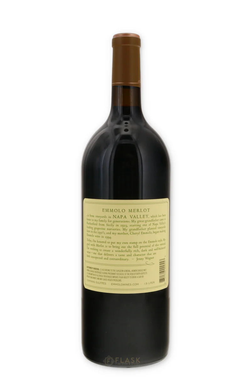 Emmolo Napa Valley Merlot 2021 1.5 Liter Magnum - Image 2