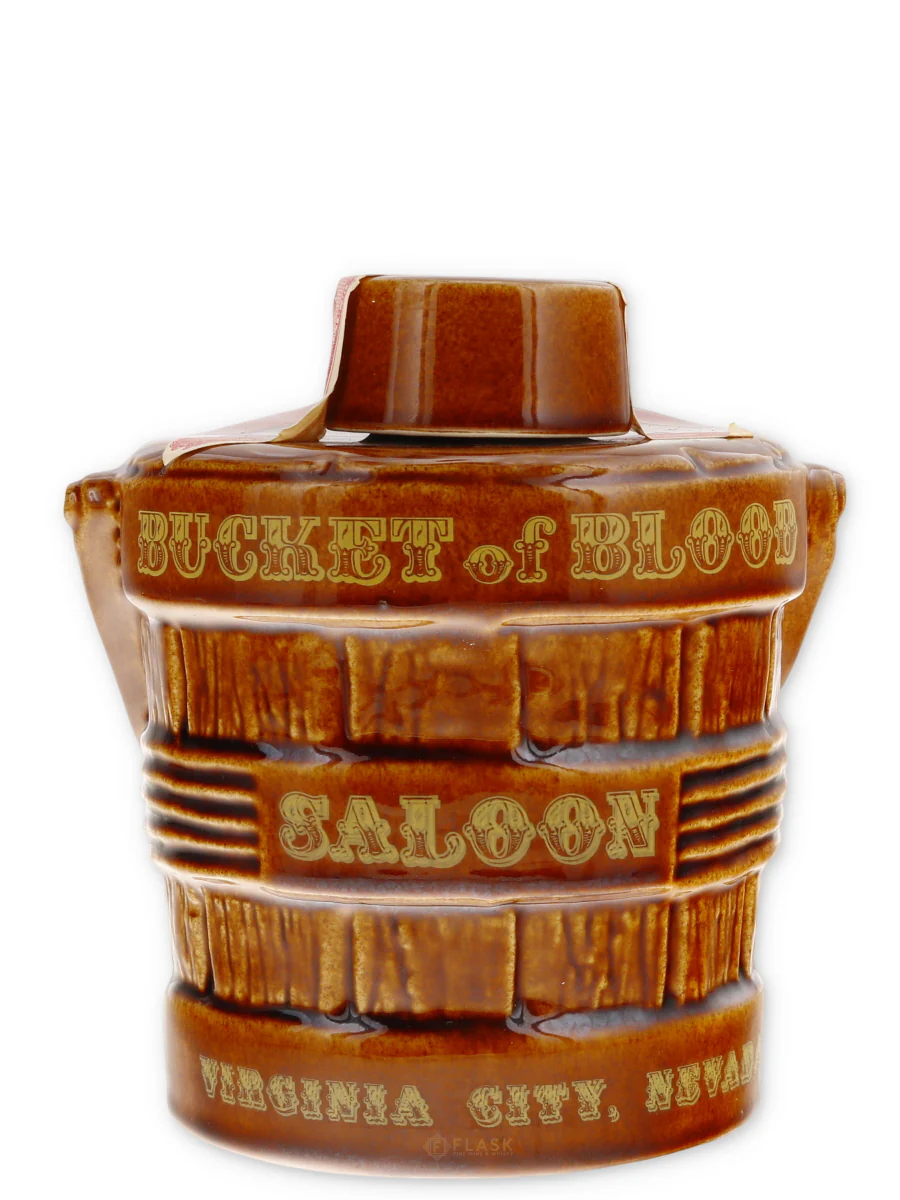 Ezra Brooks Blood Bucket Saloon Decanter 12 Year Old Bourbon 1970s - Image 3