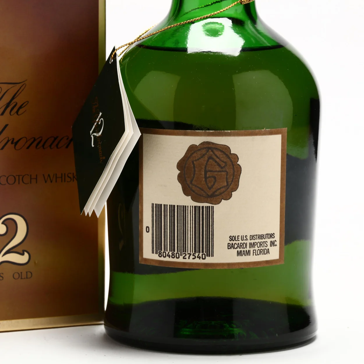 Glendronach 12 Year Old Single Malt Teacher's 1980s - Image 3
