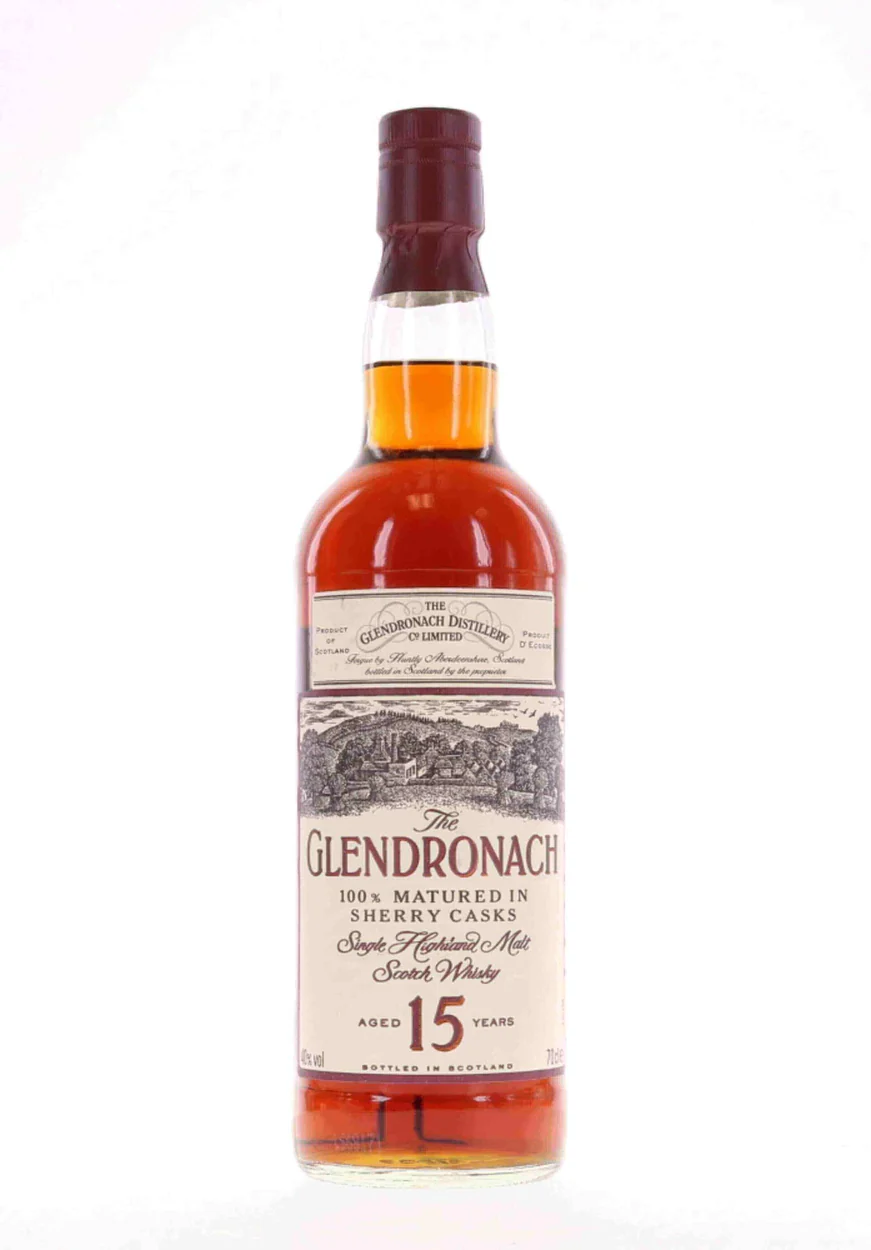 Glendronach 15 Year Old Sherry Casks 1990s Old France Import