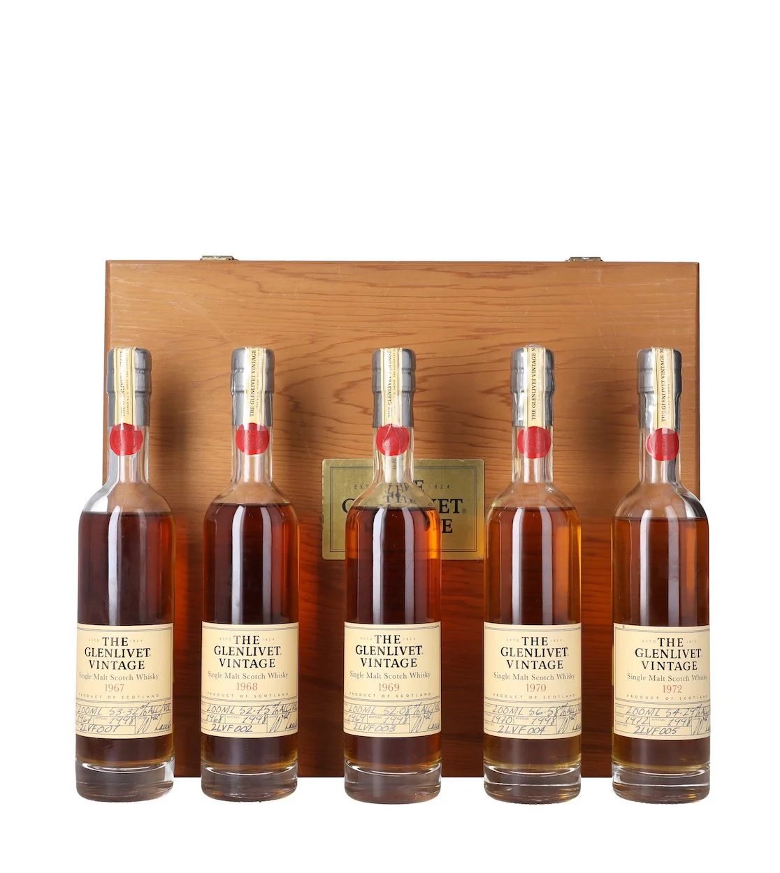 Glenlivet Vintage Collection 1967 - 1972 (5 x 200ml)