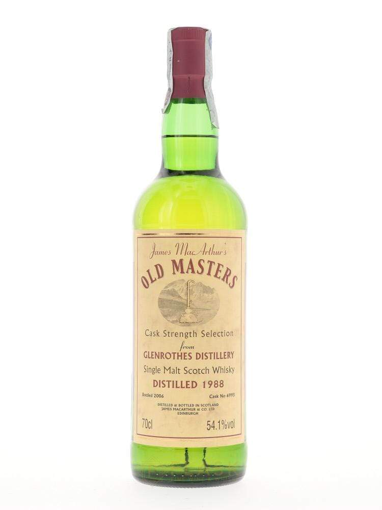 Glenrothes 1988 18 Year Old James MacArthurs Old Masters Cask #6995 Single Malt
