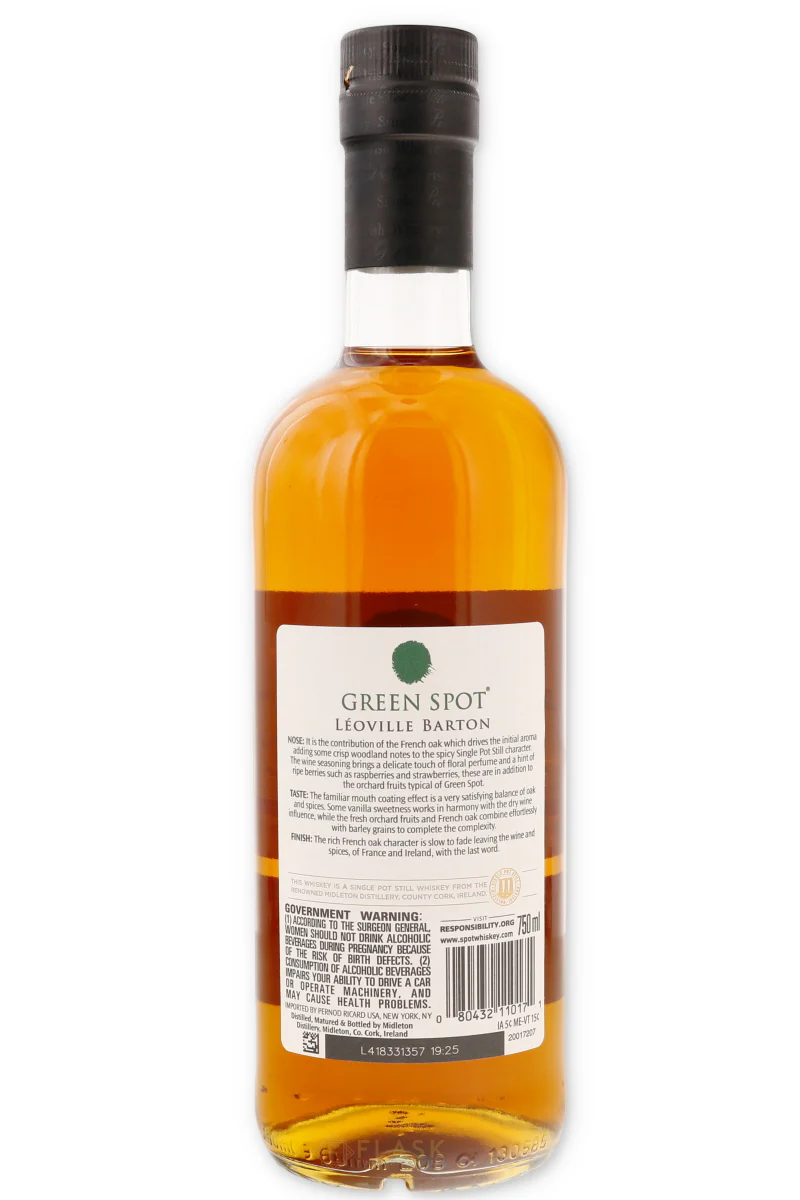 Green Spot Chateau Leoville Barton Bordeaux Cask Finish Irish Whiskey - Image 2