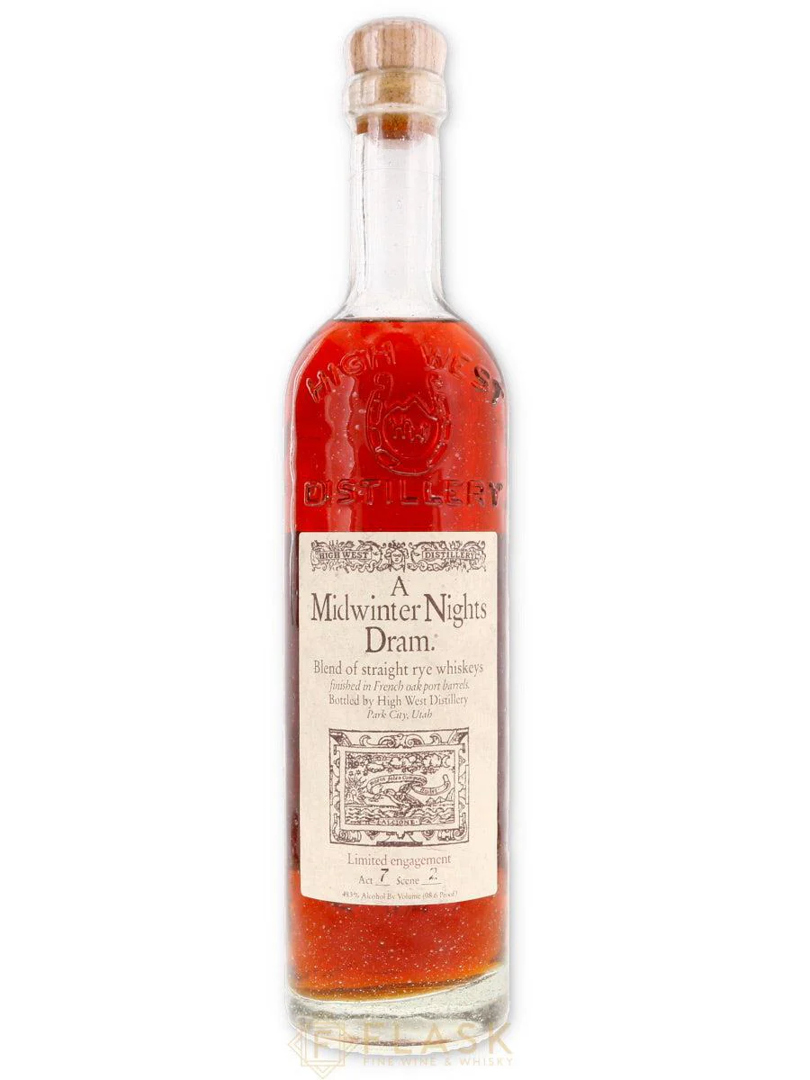 High West A Midwinter Nights Dram Straight Rye Whiskey Act 7