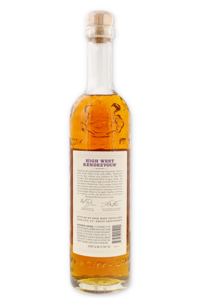 High West Rendezvous Rye 750ml - Image 2