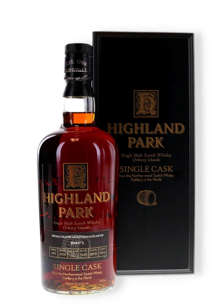 Highland Park 1973 Single Cask 33 Year Old #13308 Binny's