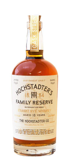 Hochstadter's Family Reserve 16 Year Old Cask Strength Rye Whiskey