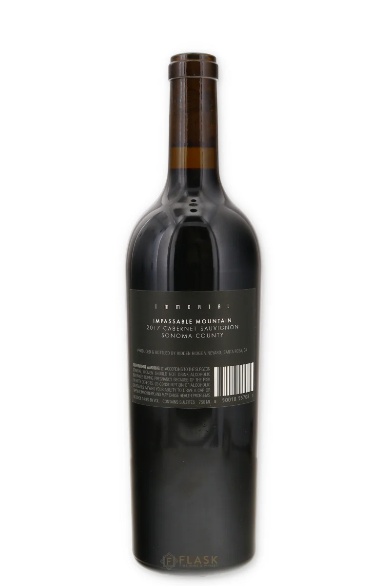 Immortal Impassable Mountain Cabernet Sauvignon Sonoma 2017 - Image 2